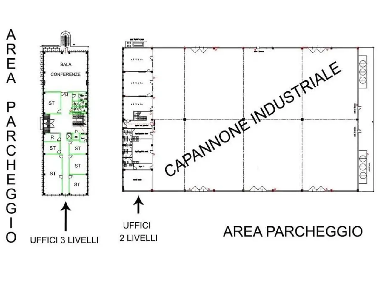 Palazzina uffici in Via dei Tamarindi 48, Roma, {3} - Planimetria 1