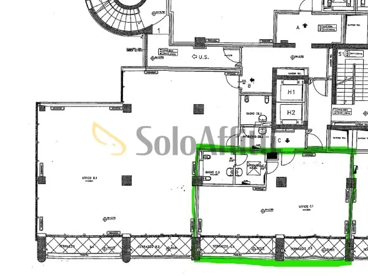 Ufficio in , Gallarate, {3} - Planimetria 1