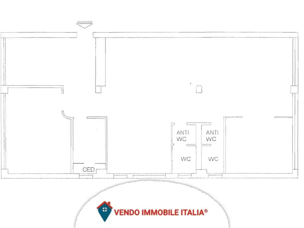 Ufficio in Via Donato Menichella, Roma, {3} - Planimetria 1