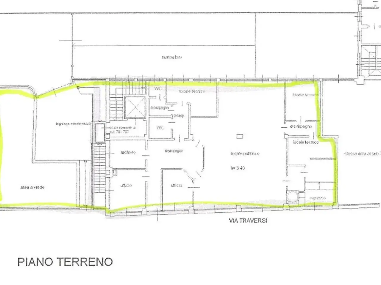 Negozio in Via Amoretti 8, Milano, {3} - Planimetria 1