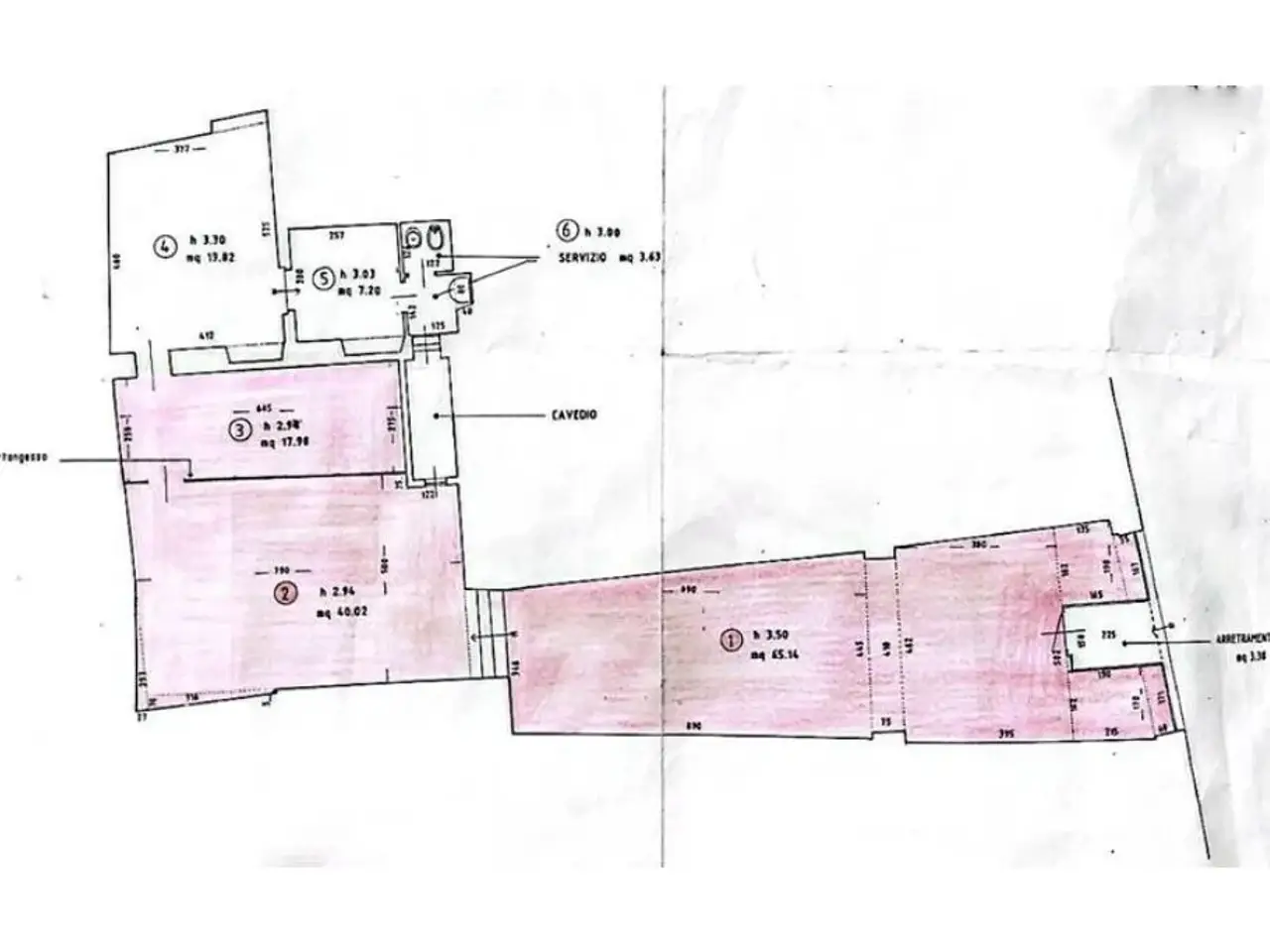 Negozio in Corso Goffredo Mameli 54, Brescia, {3} - Planimetria 1