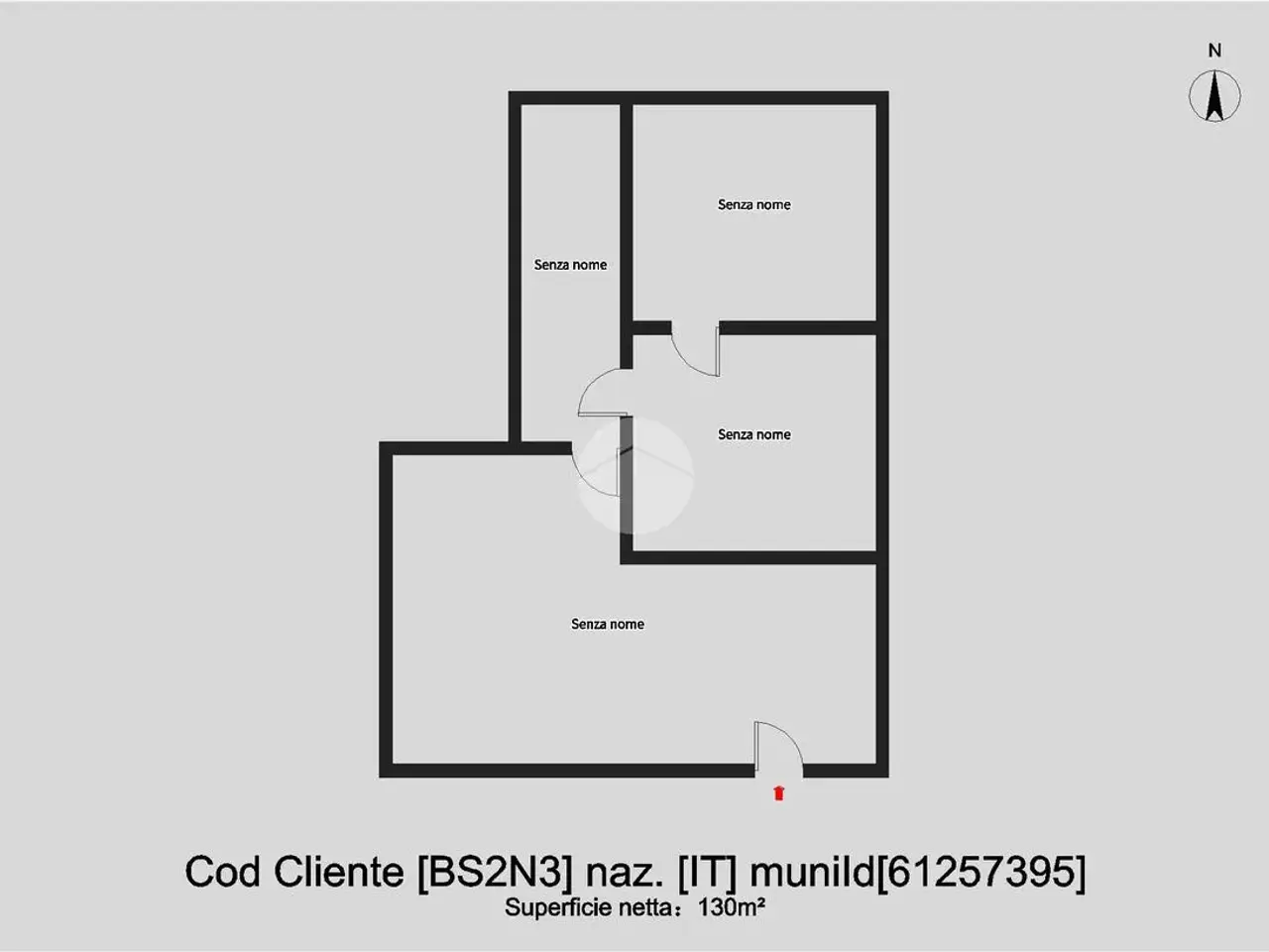 Ufficio in Via Vittorio Emanuele II 31, Brescia, {3} - Planimetria 1