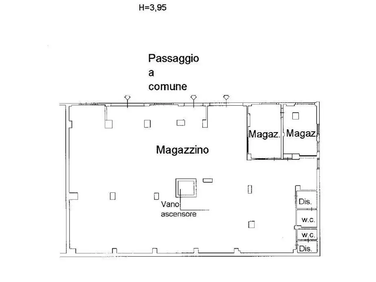 Magazzino in Via Alessandro Allori, Firenze, {3} - Planimetria 1