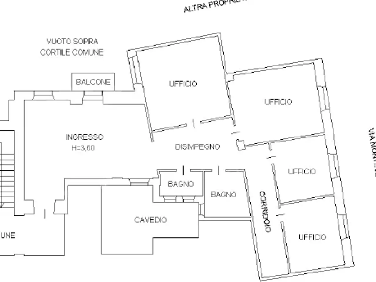 Ufficio in Piazza Stradivari  12, Cremona, {3} - Planimetria 1