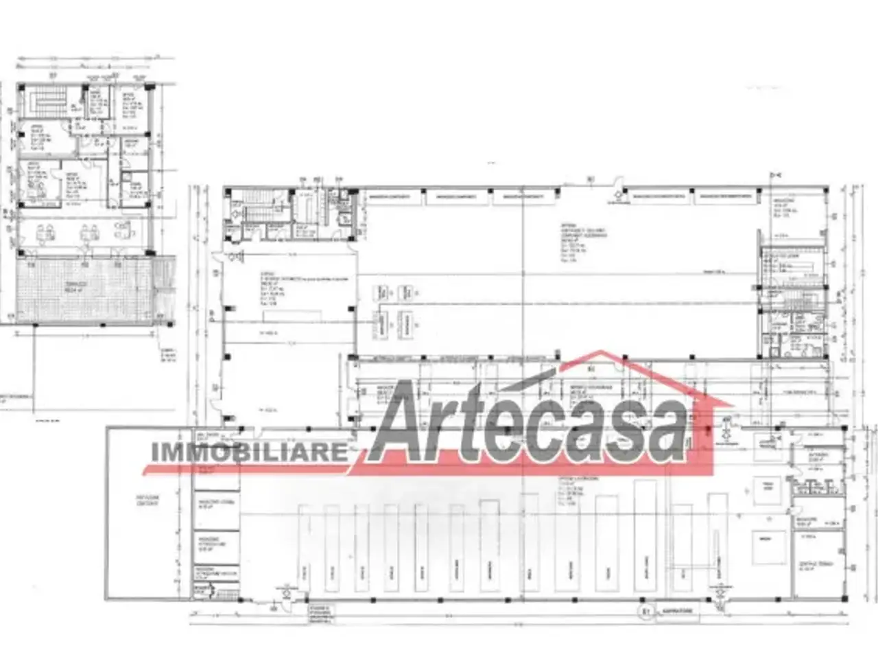 Capannone in Via Amerigo Vespucci, Quattro Castella, {3} - Planimetria 1