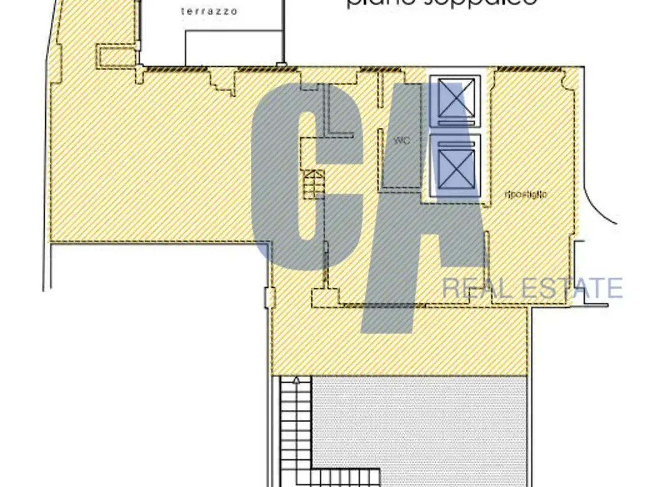 Esercizio commerciale in Piazza Missori Giuseppe, Milano, {3} - Planimetria 1