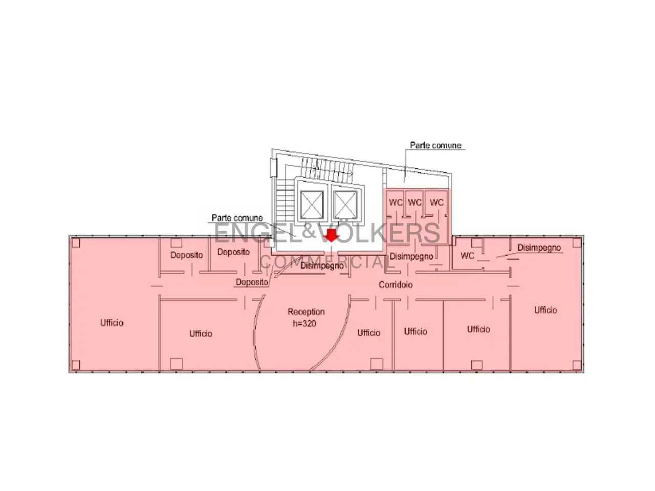 Ufficio in Via Raffaele Rubattino, Milano, {3} - Planimetria 1