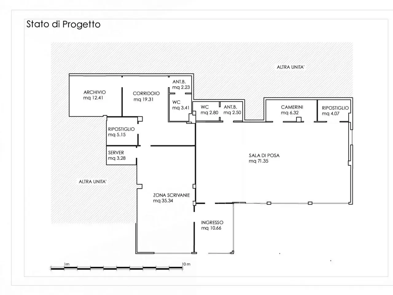 Ufficio in Via Roma, Reggio Emilia, {3} - Planimetria 1