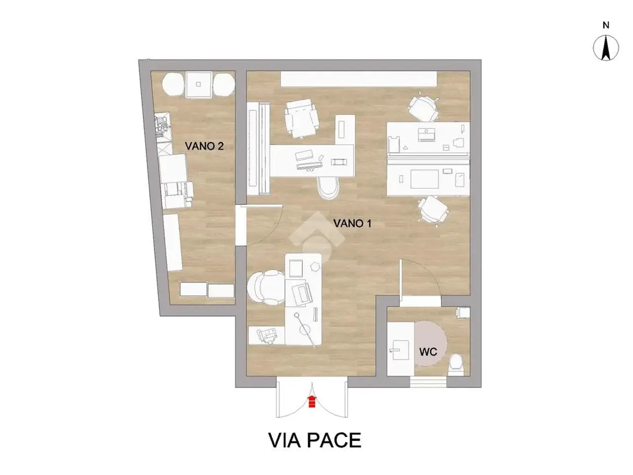 Ufficio in Via Pace 17, San Severo, {3} - Planimetria 1