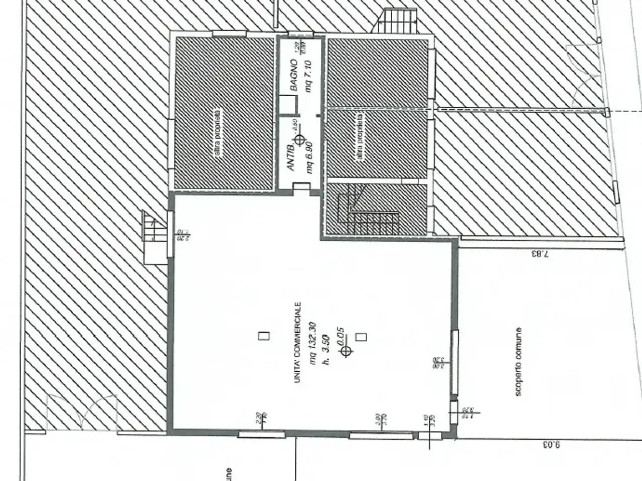 Negozio in Cavarzere Via Matteotti, Cavarzere, {3} - Planimetria 1