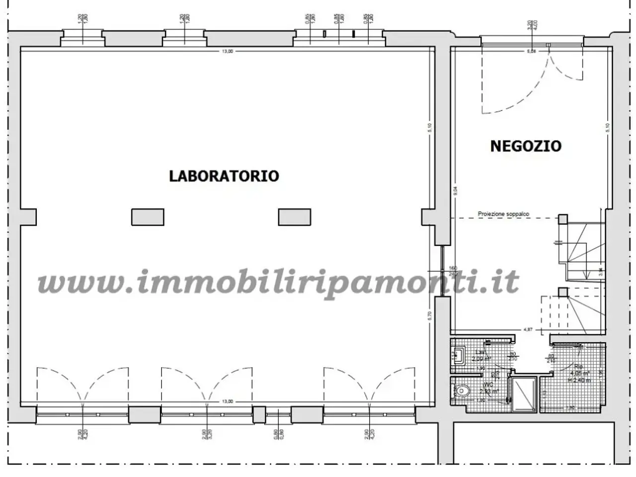 Laboratorio in Via Rivolta 9, Lecco, {3} - Planimetria 1
