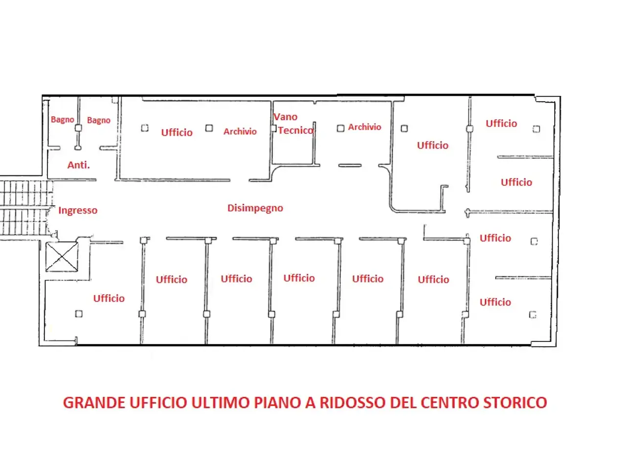 Ufficio in Viale Roma, Vicenza, {3} - Planimetria 1