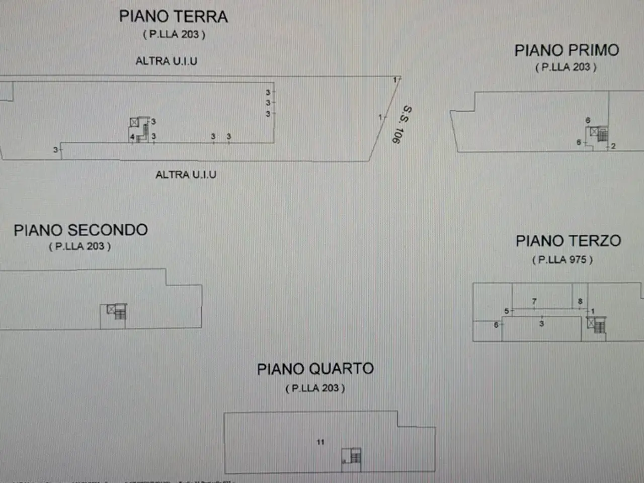 Palazzina uffici in Strada Statale 106 Jonica 245, Crotone, {3} - Planimetria 1