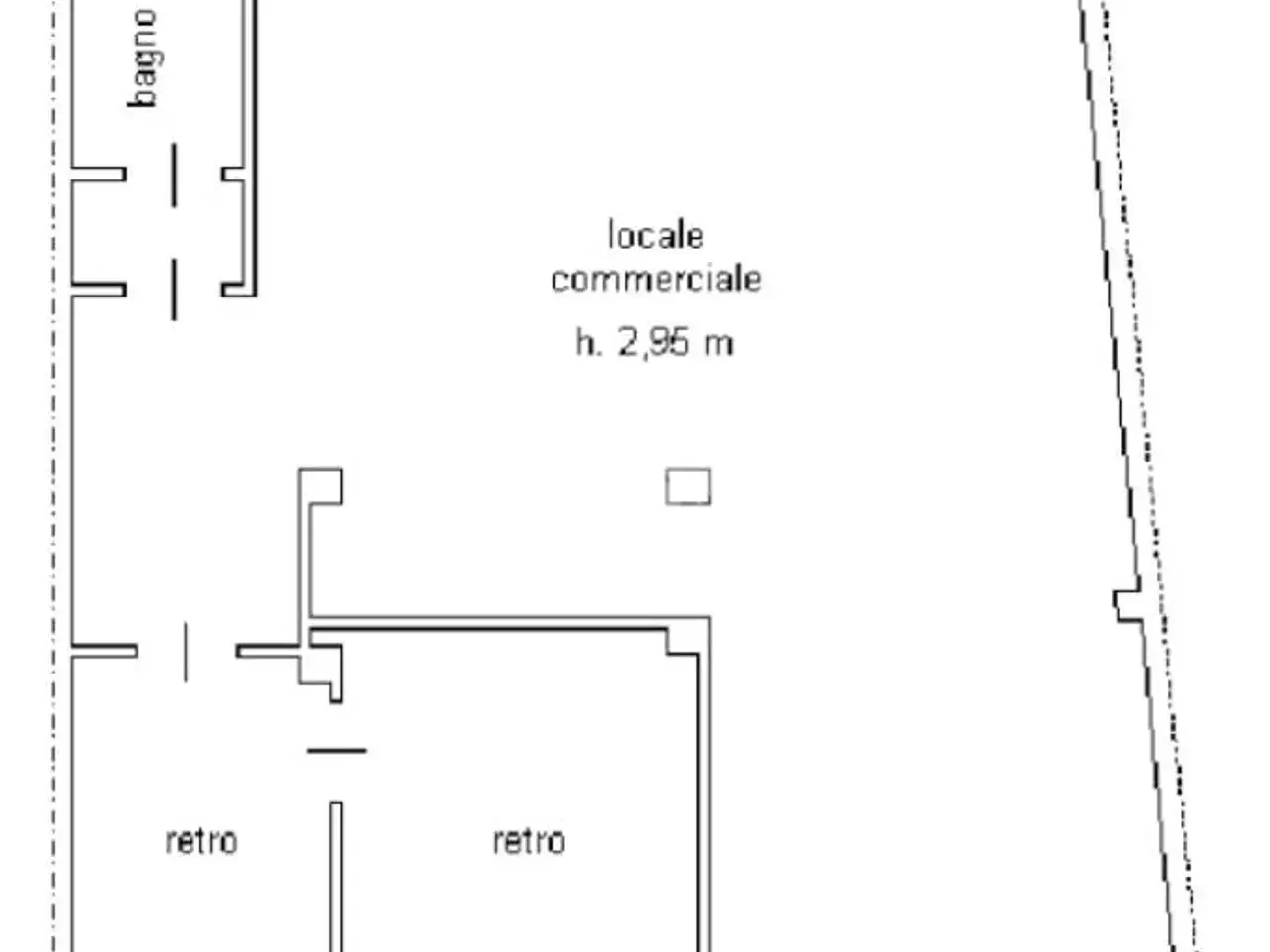 Negozio in Via Monte Grappa 124, Rivoli, {3} - Planimetria 1