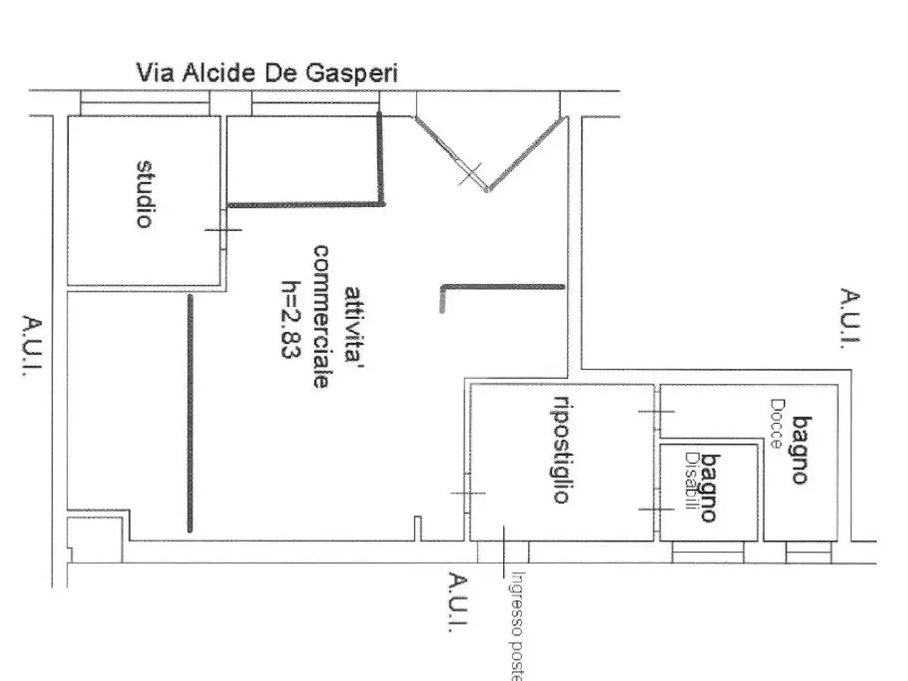 Negozio in Via Alcide De Gasperi 4, Desenzano Del Garda, {3} - Planimetria 1