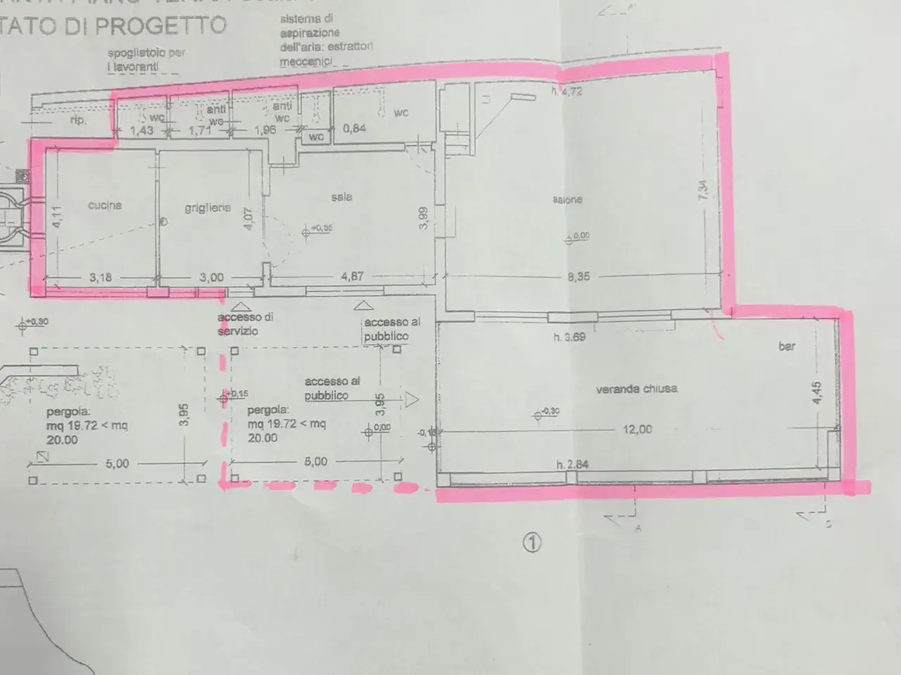 Ristorante in Via Roma 82, Formello, {3} - Planimetria 1