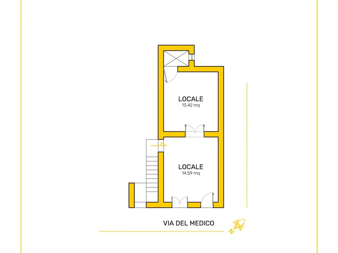 Appartamento in vendita, Via del Medico, Palermo - Planimetria 1