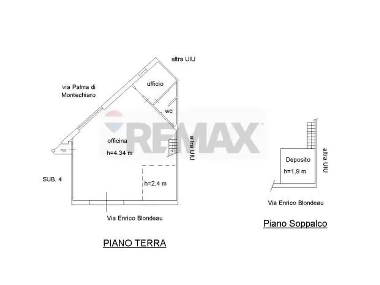 Laboratorio in Via Blondeau 21, Ragusa, {3} - Planimetria 1