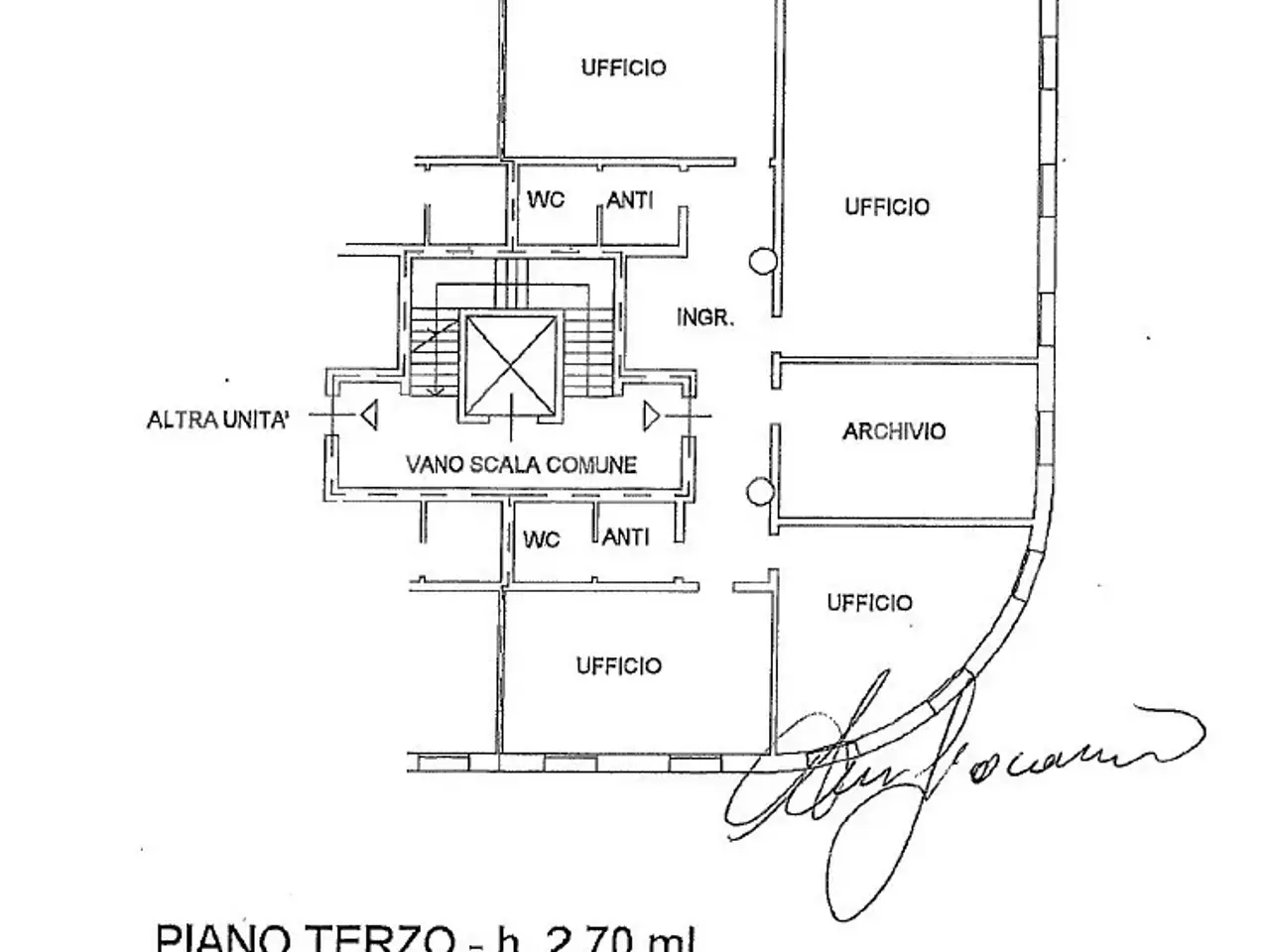 Ufficio in Viale della Repubblica , Treviso, {3} - Planimetria 1