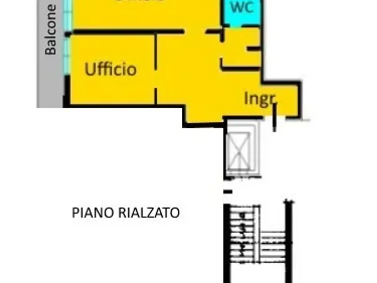Ufficio in Via Carlo Alberto 41, Monza, {3} - Planimetria 1