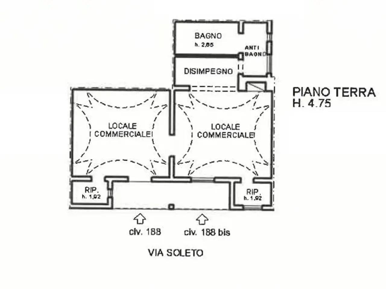 Negozio in Via Soleto, Galatina, {3} - Planimetria 1