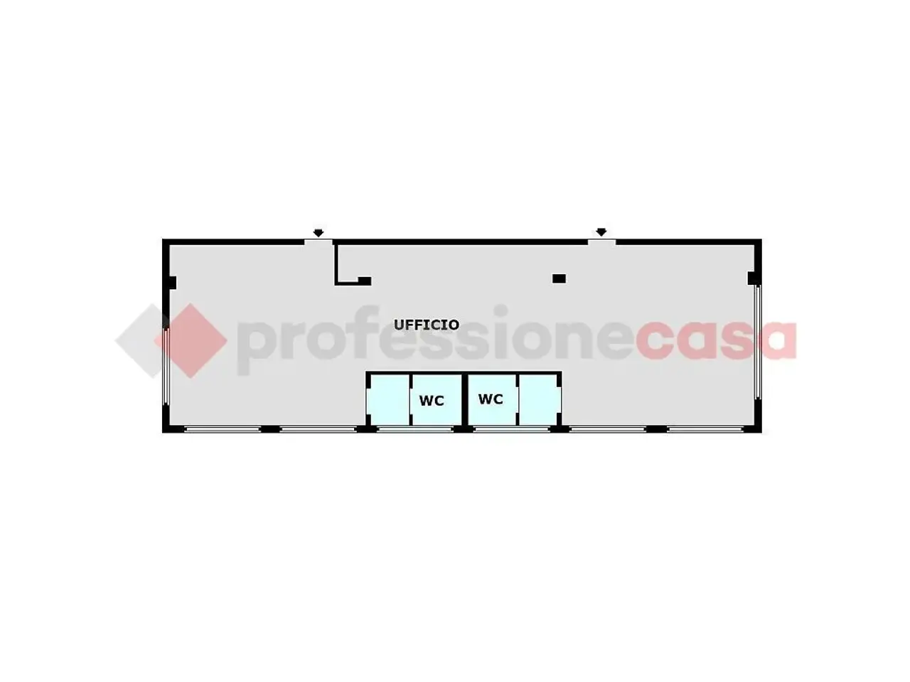 Ufficio in Via Monte Grappa 13, Osio Sotto, {3} - Planimetria 1