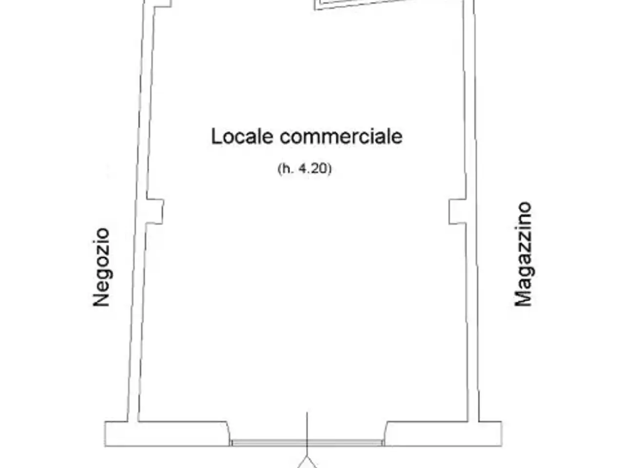 Negozio in Via Borgosesia, Roma, {3} - Planimetria 1