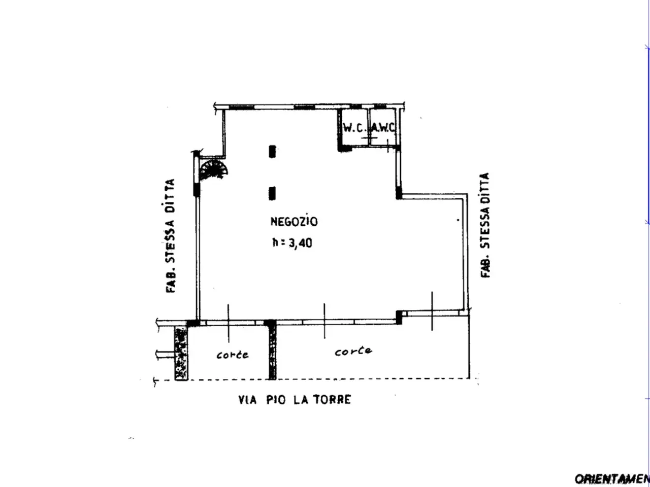 Negozio in Via Pio La Torre 5, San Filippo Del Mela, {3} - Planimetria 1