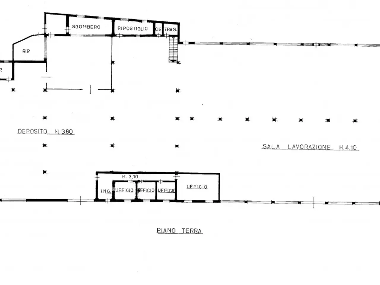 Capannone in Via Ca' Borini, Baone, {3} - Planimetria 1