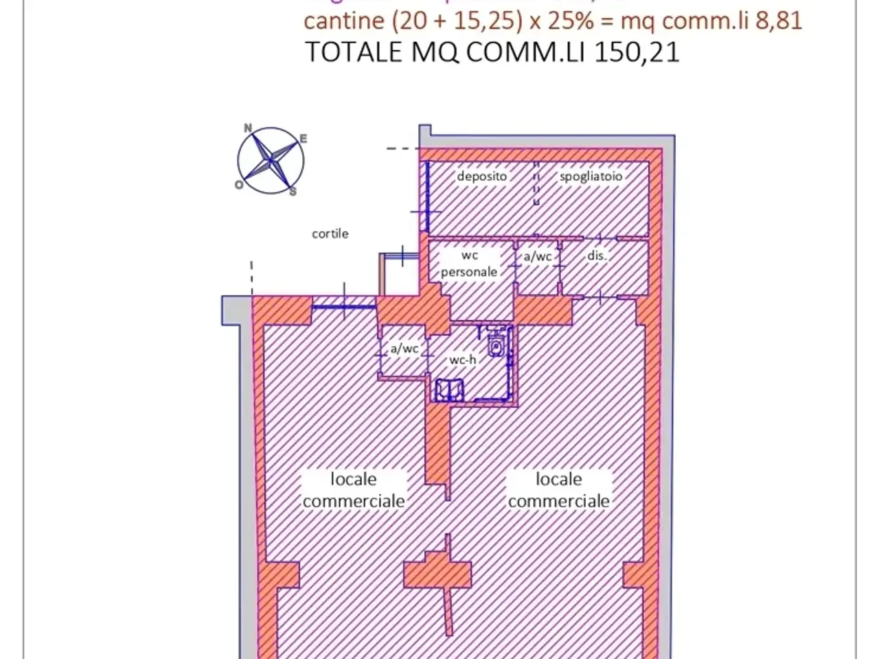 Palazzina commerciale in Via Berthollet 13c, Torino, {3} - Planimetria 1