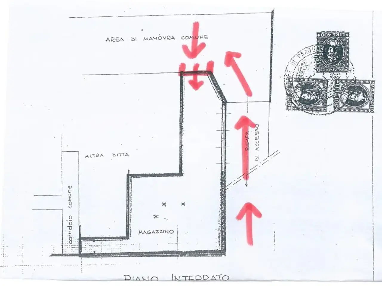 Magazzino in Via B. Croce 10, Avigliana, {3} - Planimetria 1