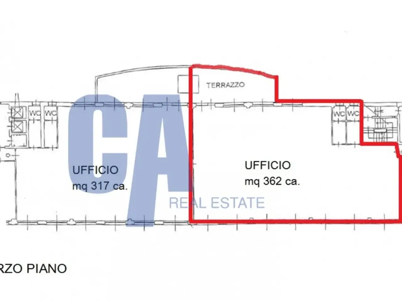 Ufficio in Via Roma, Segrate, {3} - Planimetria 1