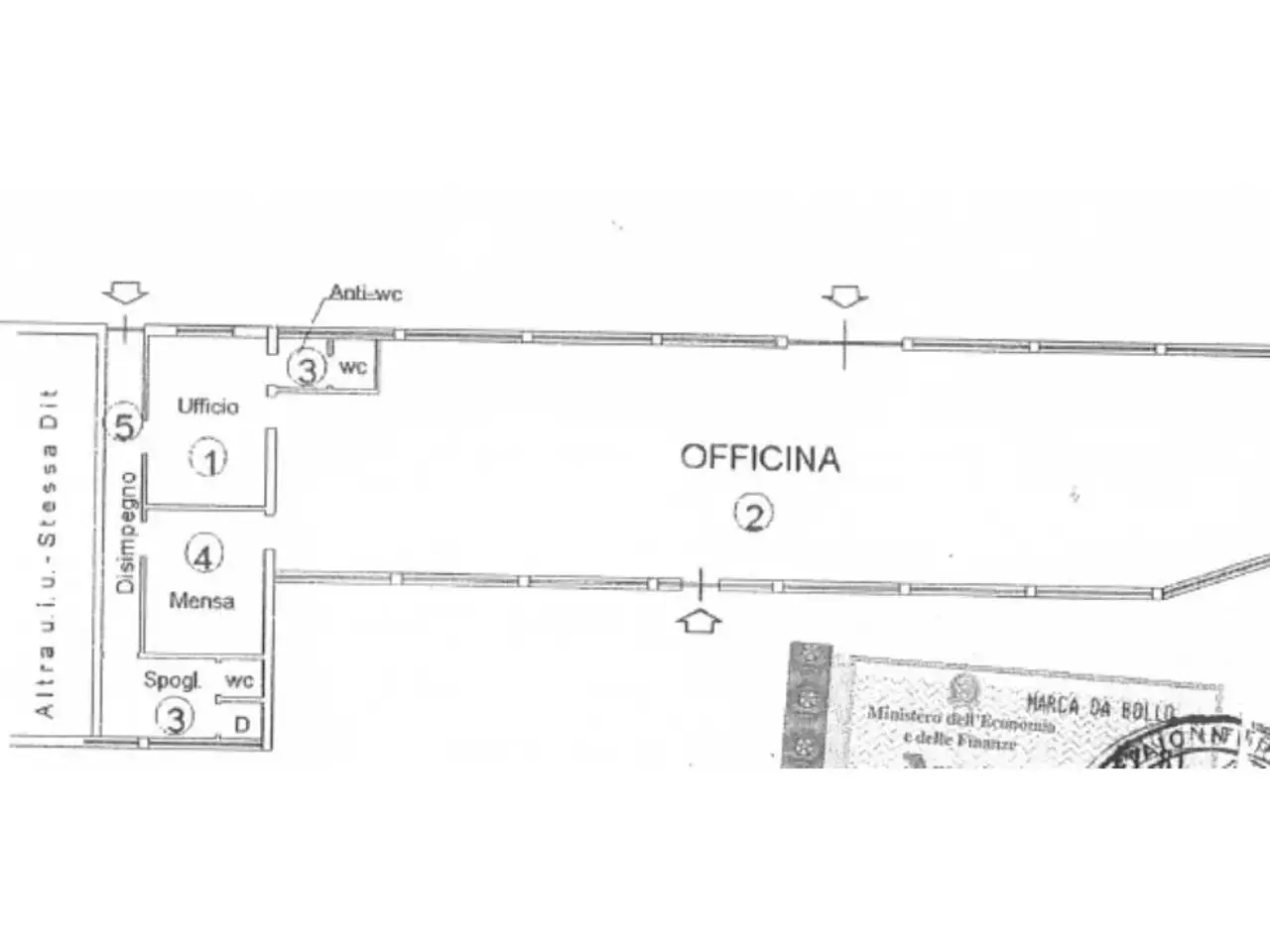 Capannone in Via Braida 2, Sangano, {3} - Planimetria 1