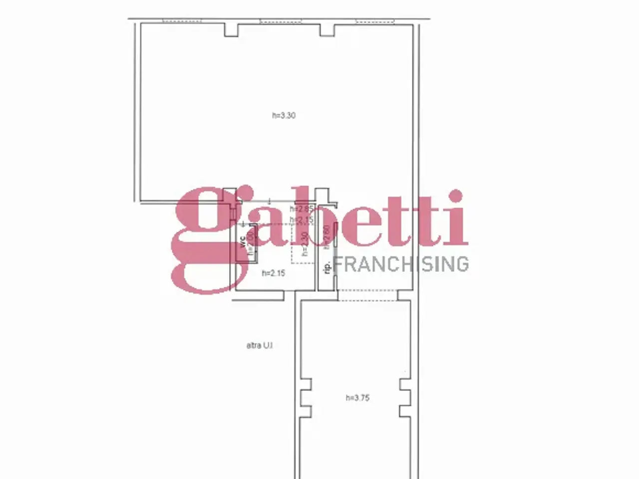 Magazzino in Piazza Ravenna  1, Firenze, {3} - Planimetria 1