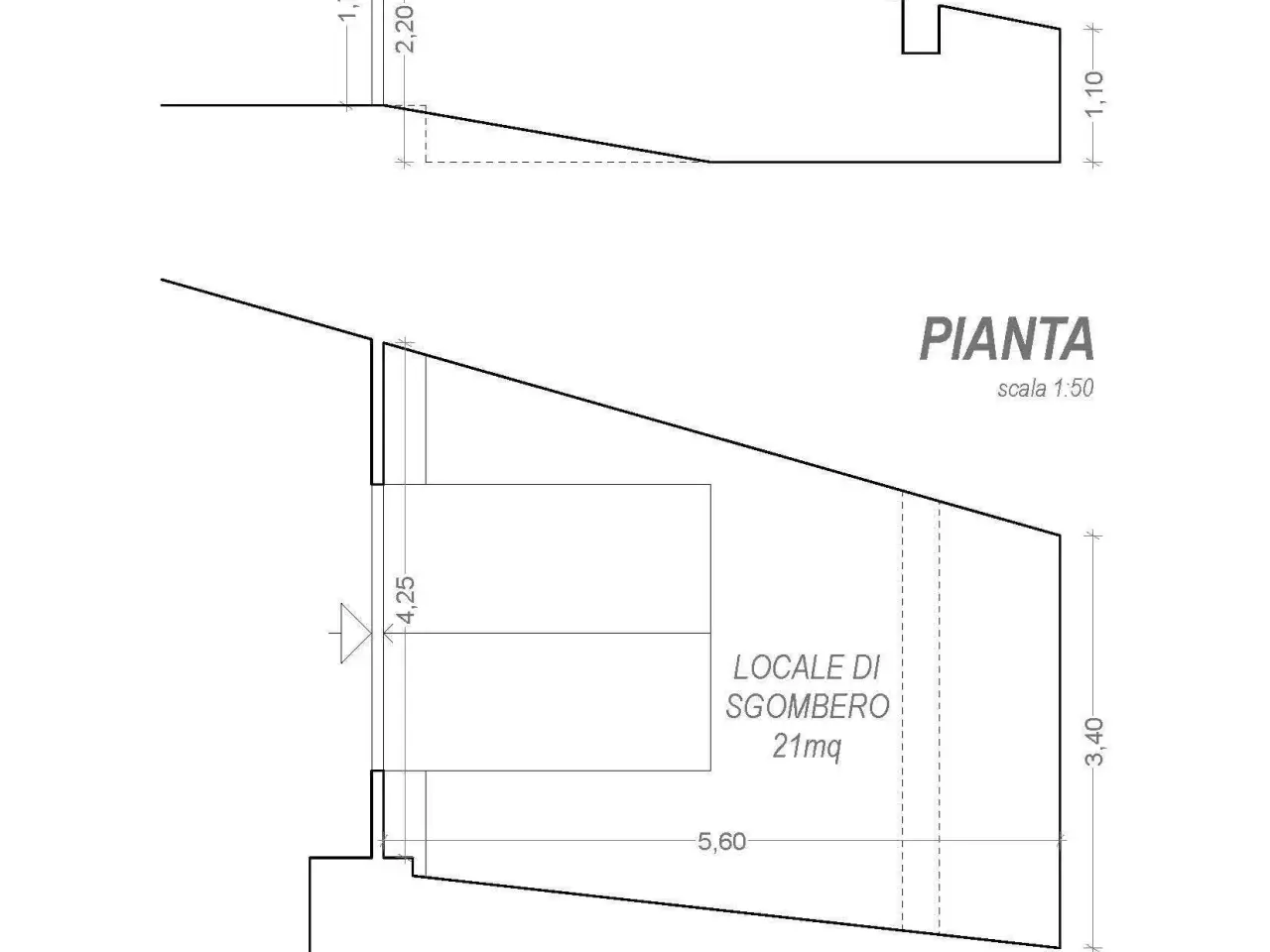 Magazzino in Via Pietro Agosti  195, Sanremo, {3} - Planimetria 1