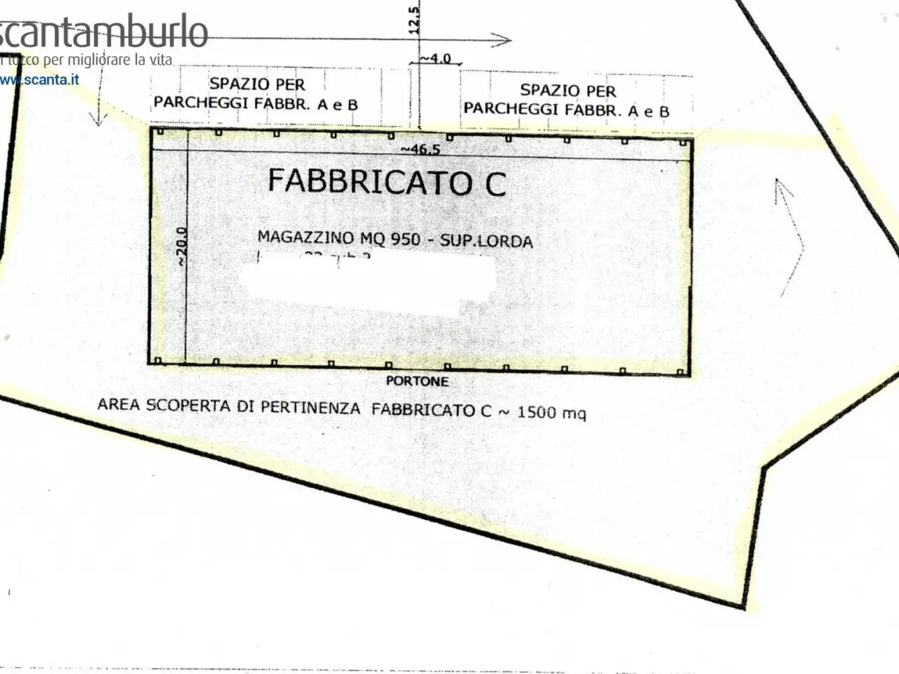 Capannone in , Treviso, {3} - Planimetria 1