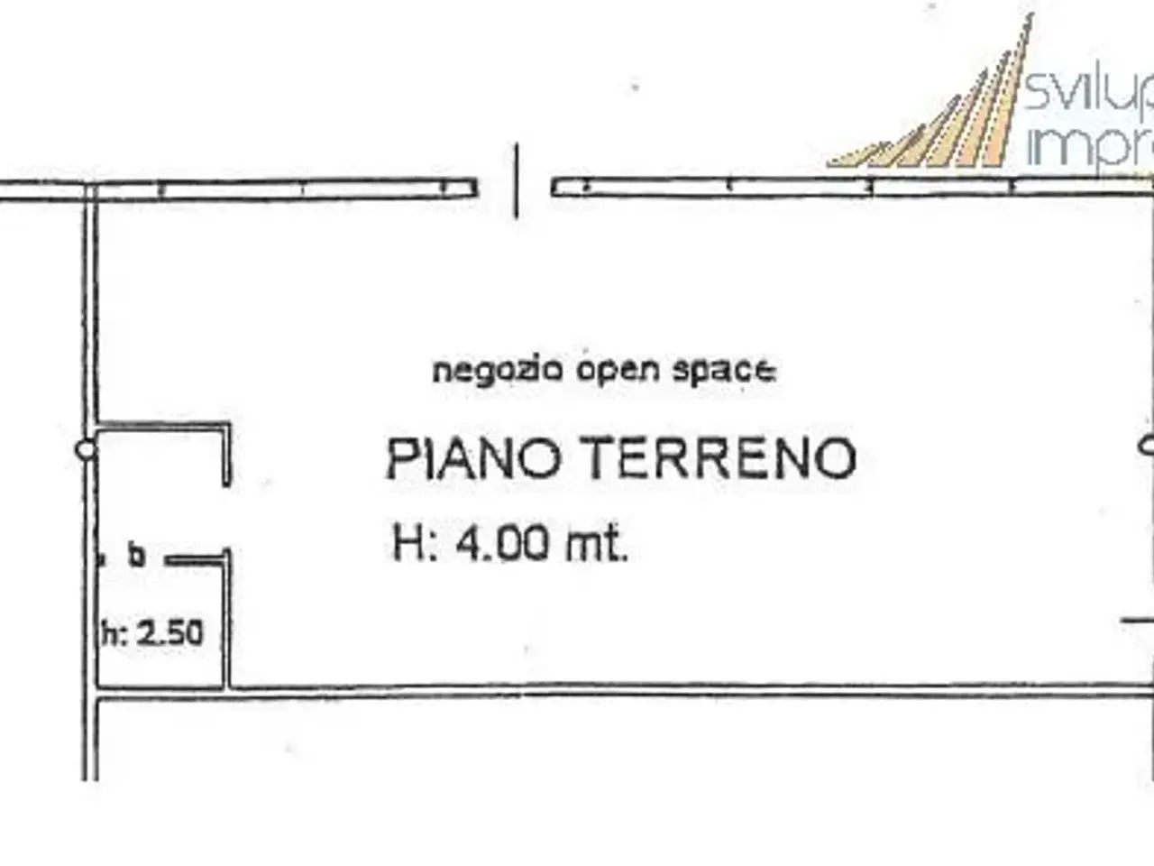 Negozio in Piazza Montanelli 16, Sesto San Giovanni, {3} - Planimetria 1
