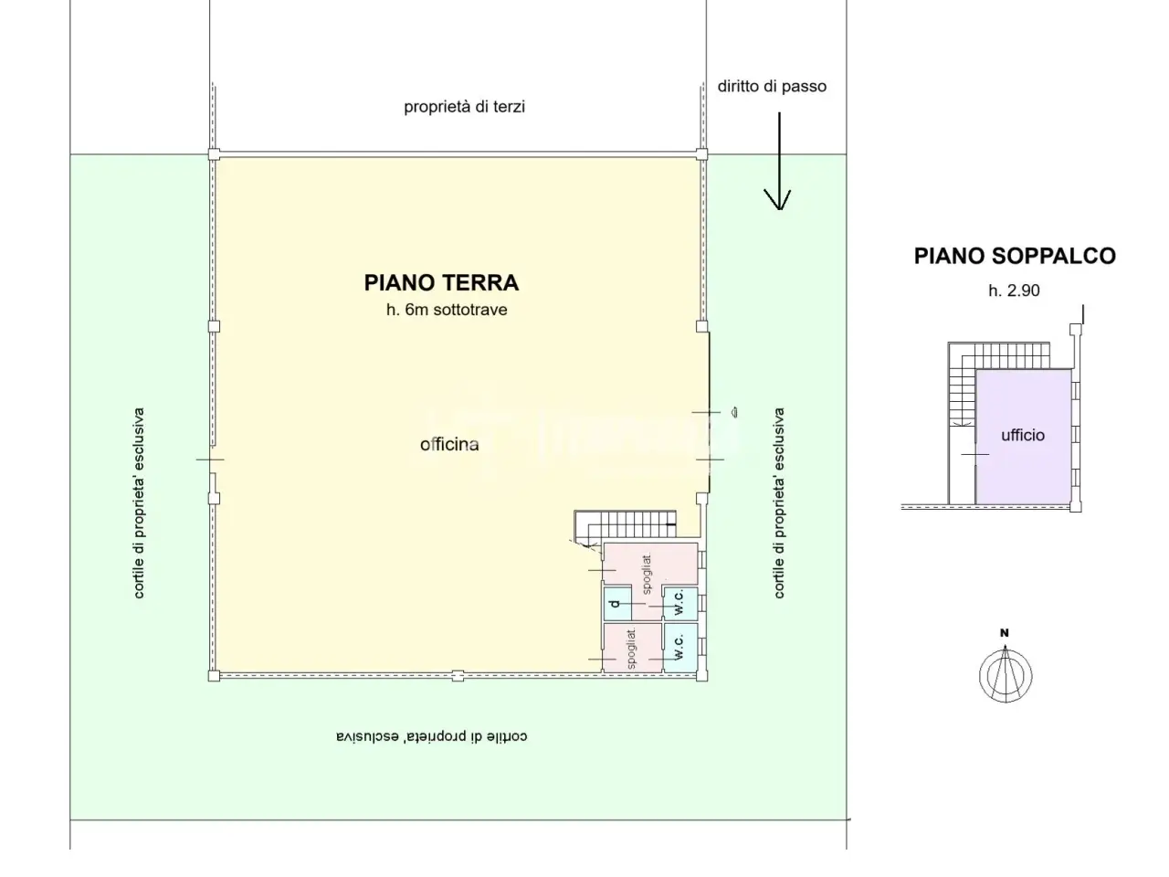 Capannone in Via Pio La Torre 5, Cernusco Sul Naviglio, {3} - Planimetria 1