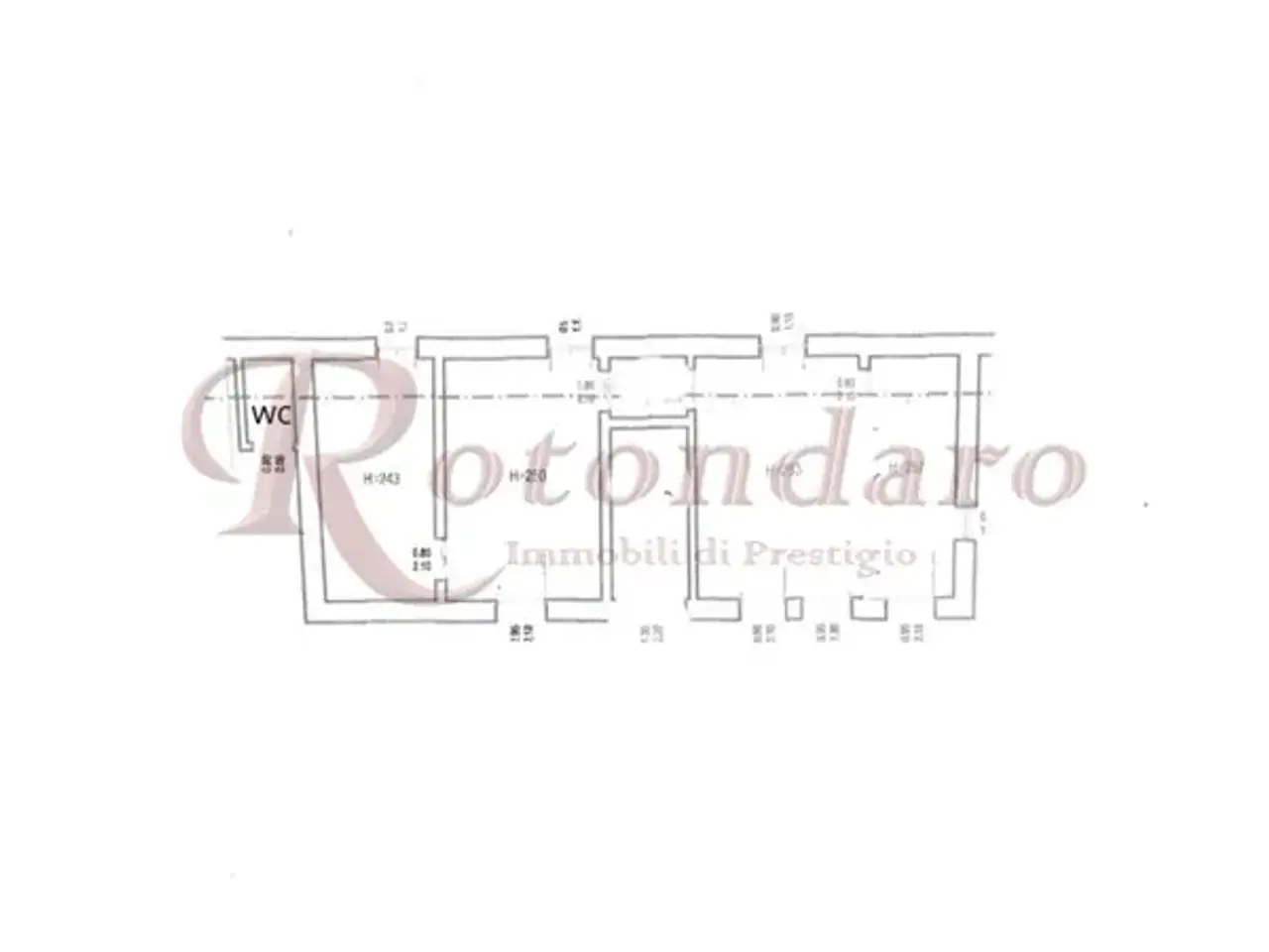 Negozio in Corso Vercelli, Milano, {3} - Planimetria 1