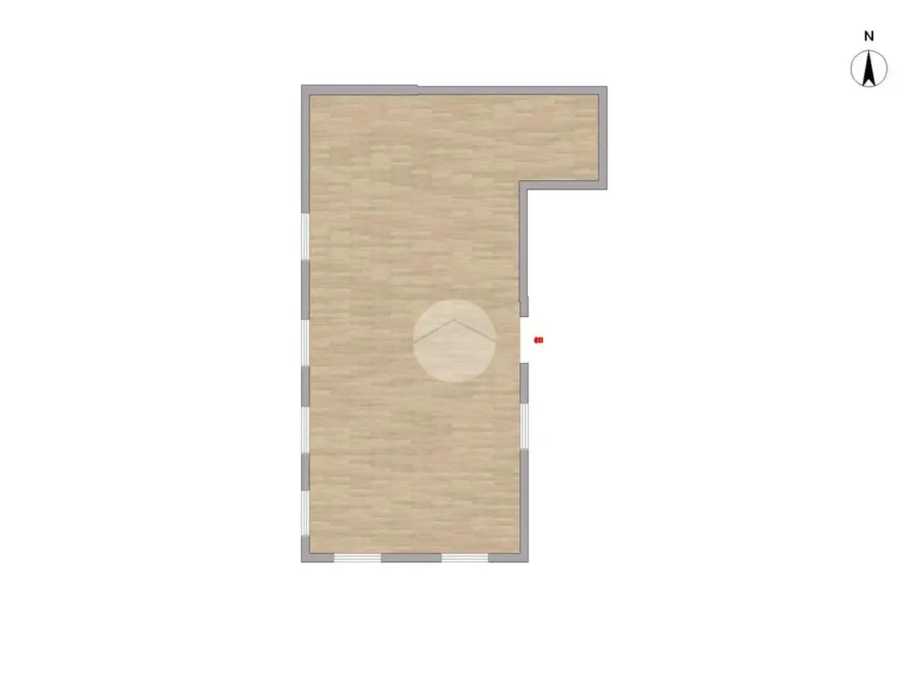 Negozio in Via Leonardo da Vinci 29, Brandico, {3} - Planimetria 1