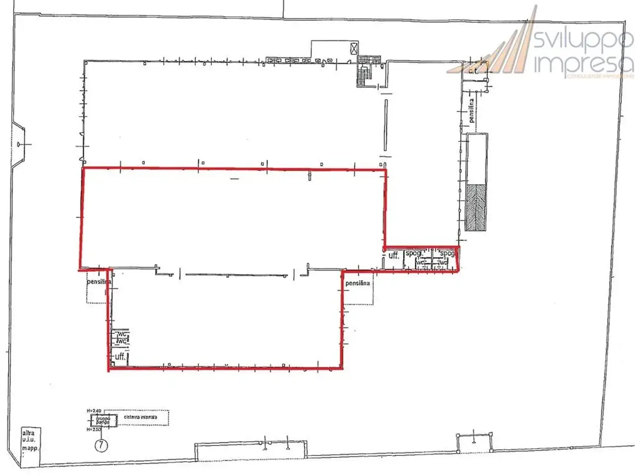 Capannone in Via Alberto da Giussano 97, Biassono, {3} - Planimetria 1