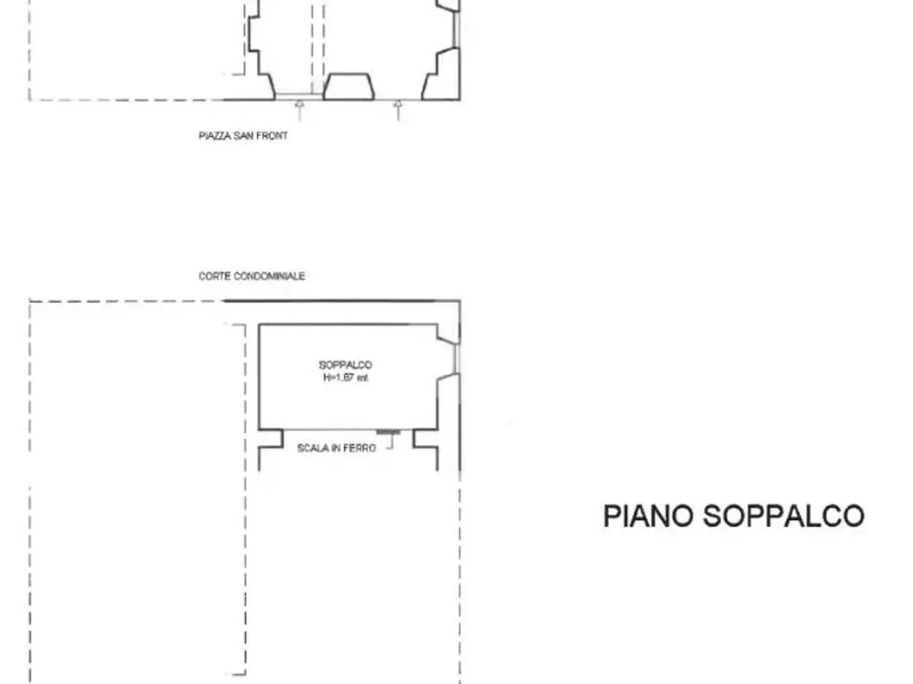 Negozio in Piazza Generale Negri di Sanfront, Chiavari, {3} - Planimetria 1