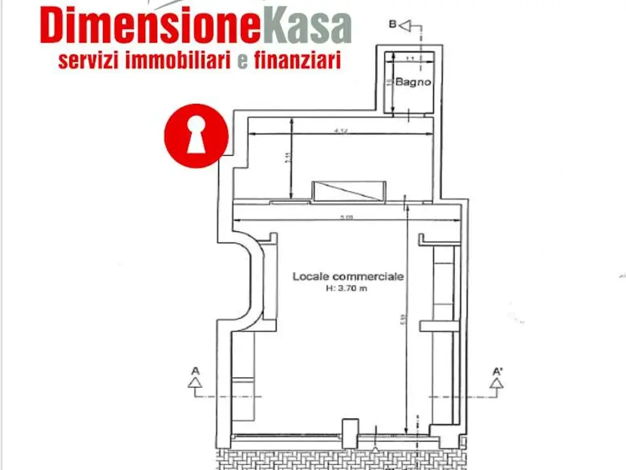 Negozio in Via Appia 245, Santa Maria A Vico, {3} - Planimetria 1