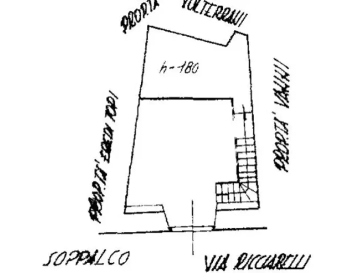 Negozio in Via Ricciarelli 68, Volterra, {3} - Planimetria 1