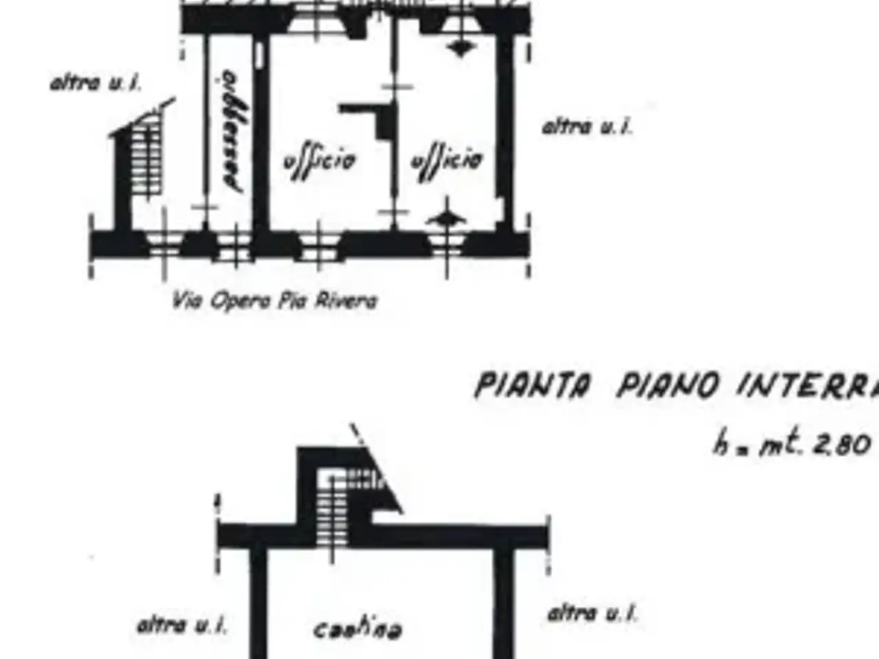 Ufficio in Via Opera Pia Rivera 2, Molare, {3} - Planimetria 1