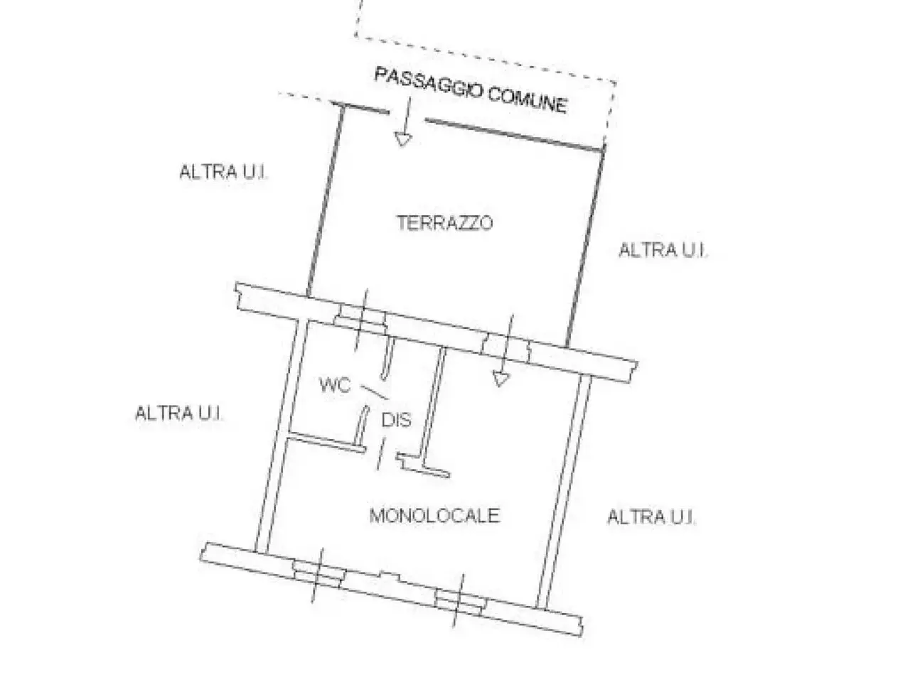 Monolocale in vendita, Via dei Mulini 2, Robbiate - Planimetria 1