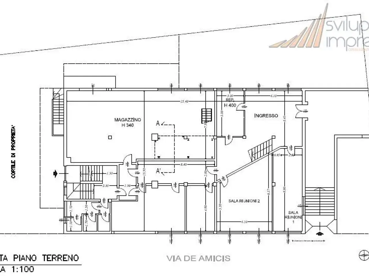 Ufficio in Via Edmondo De Amicis 49, Cinisello Balsamo, {3} - Planimetria 1