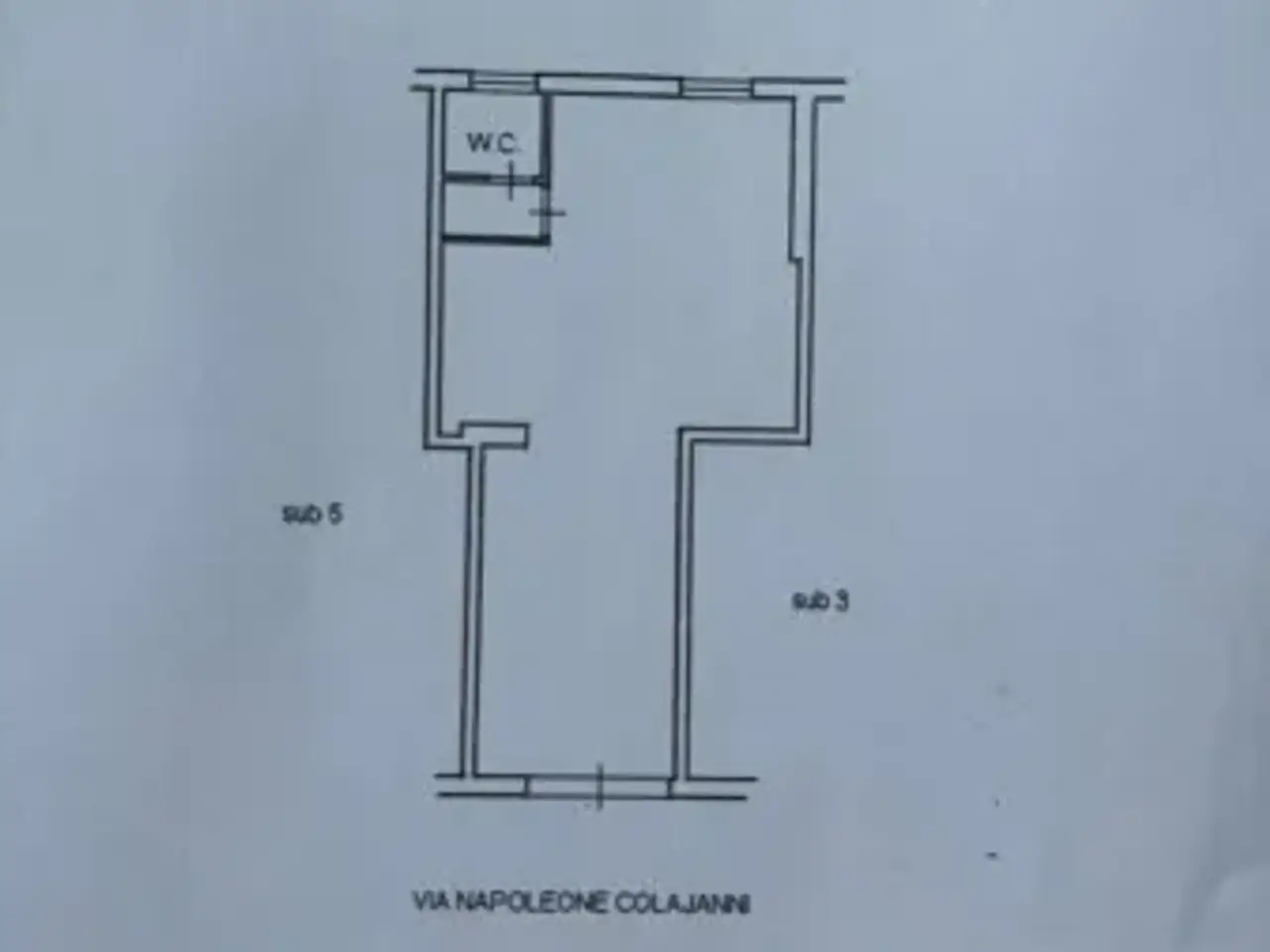 Negozio in Via Napoleone Colajanni 95, Caltanissetta, {3} - Planimetria 1