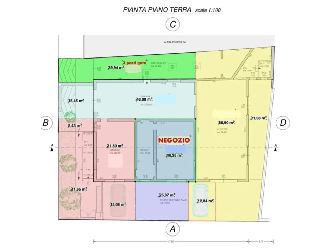 Garage in Via Marecchiese 14, Rimini, {3} - Planimetria 1