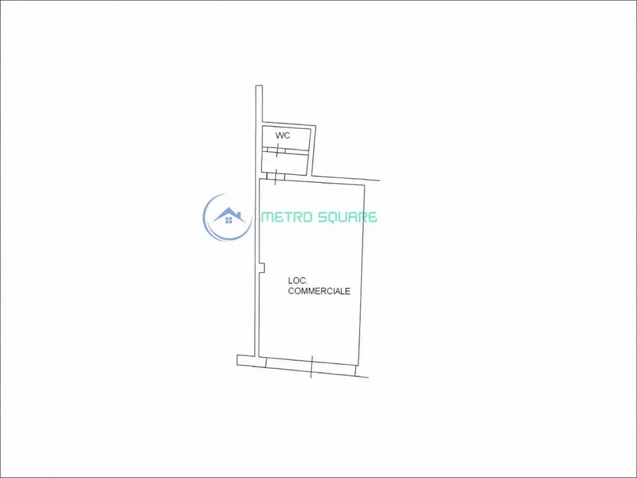 Negozio in Via Roma 123a, San Gavino Monreale, {3} - Planimetria 1